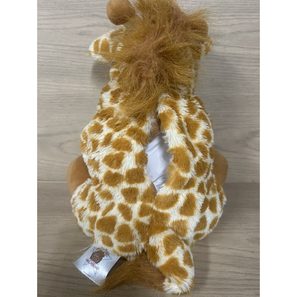 Noah's Ark Animal Workshop Giraffe Plush 12" Stuffed Animal  Back Pouch - Picture 7 of 7